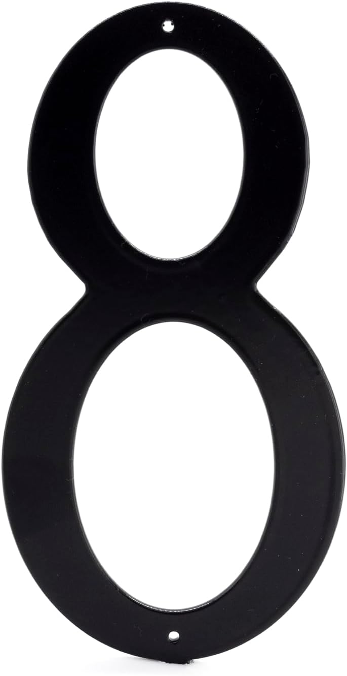 Números estándar para casas color negro