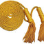 Cordón bandera borla trenzada dorada 108" interiores