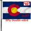 Banderas Colorado 2x3ft doble cara 220D poliéster 100%