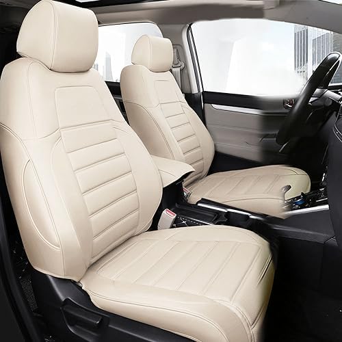 Set fundas asiento Honda CRV piel sintética beige