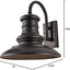 Farol pared bronce 1 luz 15x16pulg 100W