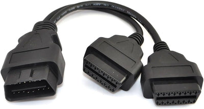 Divisor OBD2 en Y 12/30cm cable 16 pines J1962