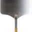 Parrilla cuadrada acero 14pulg mango madera grabado plateado