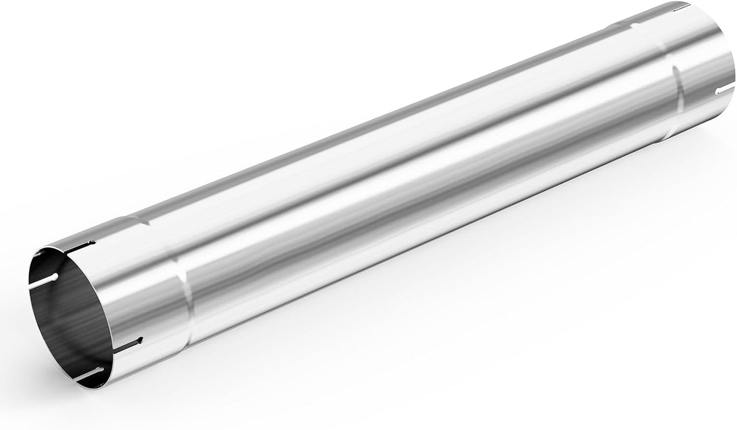 Tubo escape recto 4" acero inox 30"