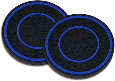 2 Pzas Posavasos Auto 2.75pulg Silicona Impermeable Antideslizante