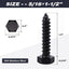 Set 20 Arandelas 5/16x1-1/2 pulg acero inox 304 negro