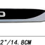 Emblema Turbo 3D Adhesivo Coche 2 Pzas Cromado Negro
