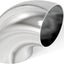 Codo acero inox 304 4pulg 90grados para escape automotriz