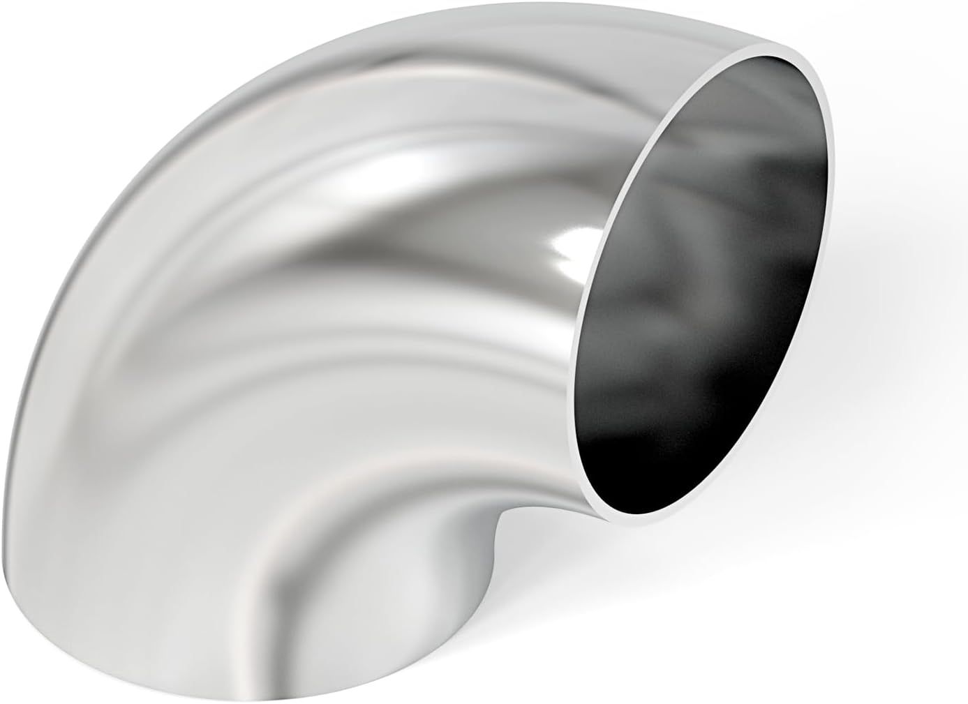 Codo acero inox 304 4pulg 90grados para escape automotriz