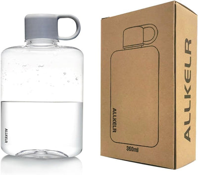 Botella agua Tritan sin BPA portátil 12.2oz gris