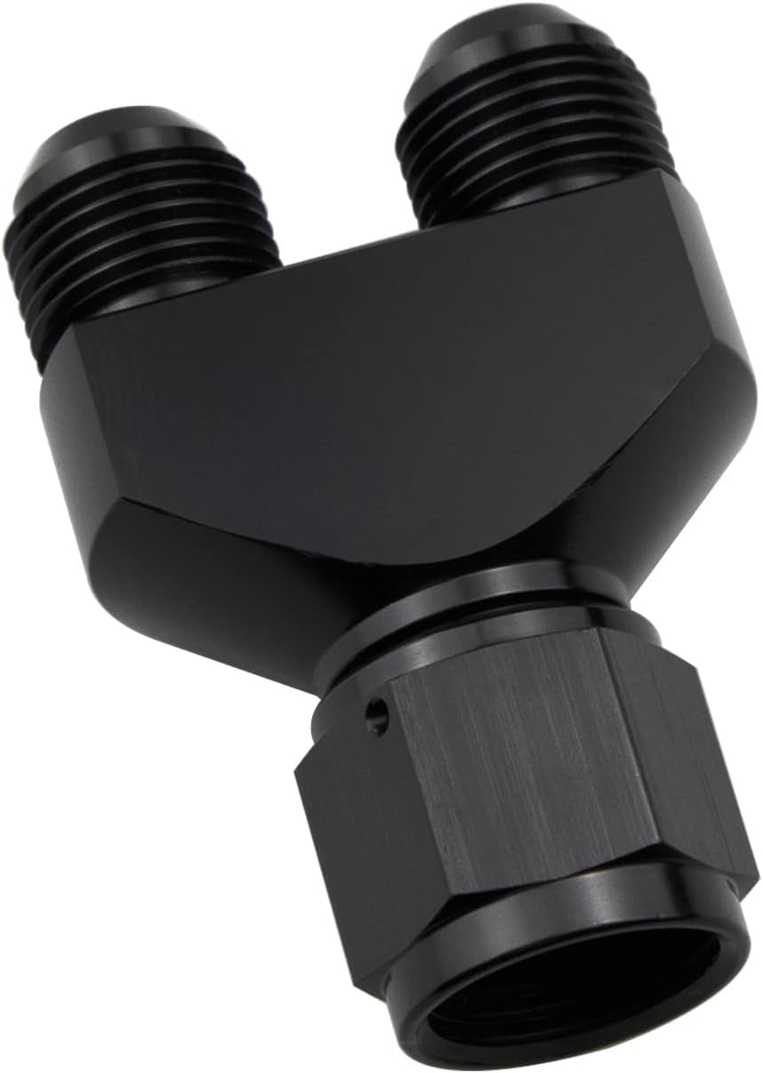 Adaptador aluminio -8 AN hembra giratoria a 2 x -8 AN macho