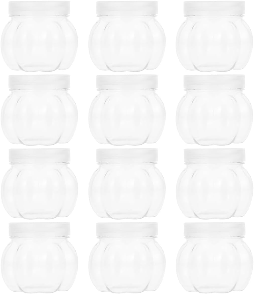 12 Tarros Transparentes para Dulces Bodas Halloween