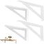 Soportes estante hierro 10x5" pack 4 reversibles
