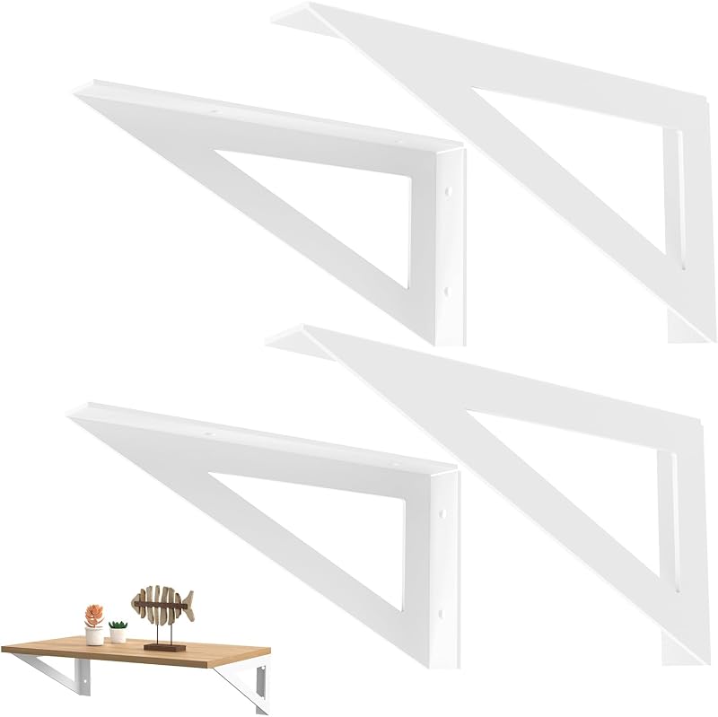 Soportes estante hierro 10x5" pack 4 reversibles