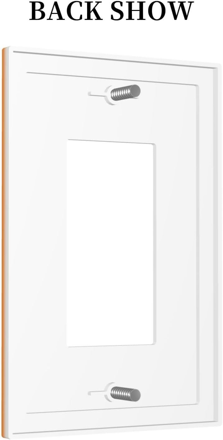 Cubierta interruptor decorativa naranja GFCI USB mediano
