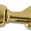 Clips presión asta bandera 3.1" ganchos bronce con ojal