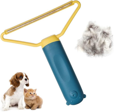 Removedor pelo mascotas reutilizable doble cabezal
