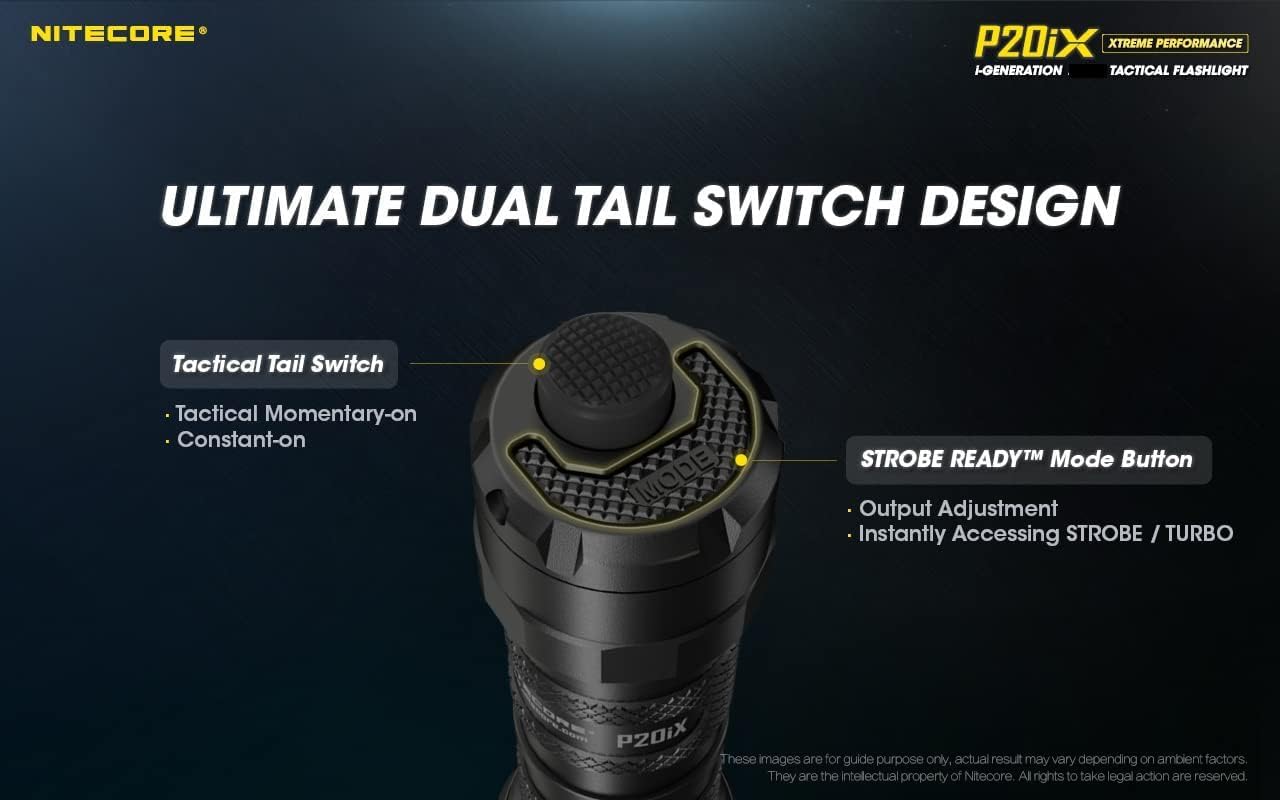 Linterna táctica Nitecore P20iX 4000lúmenes USB recargable