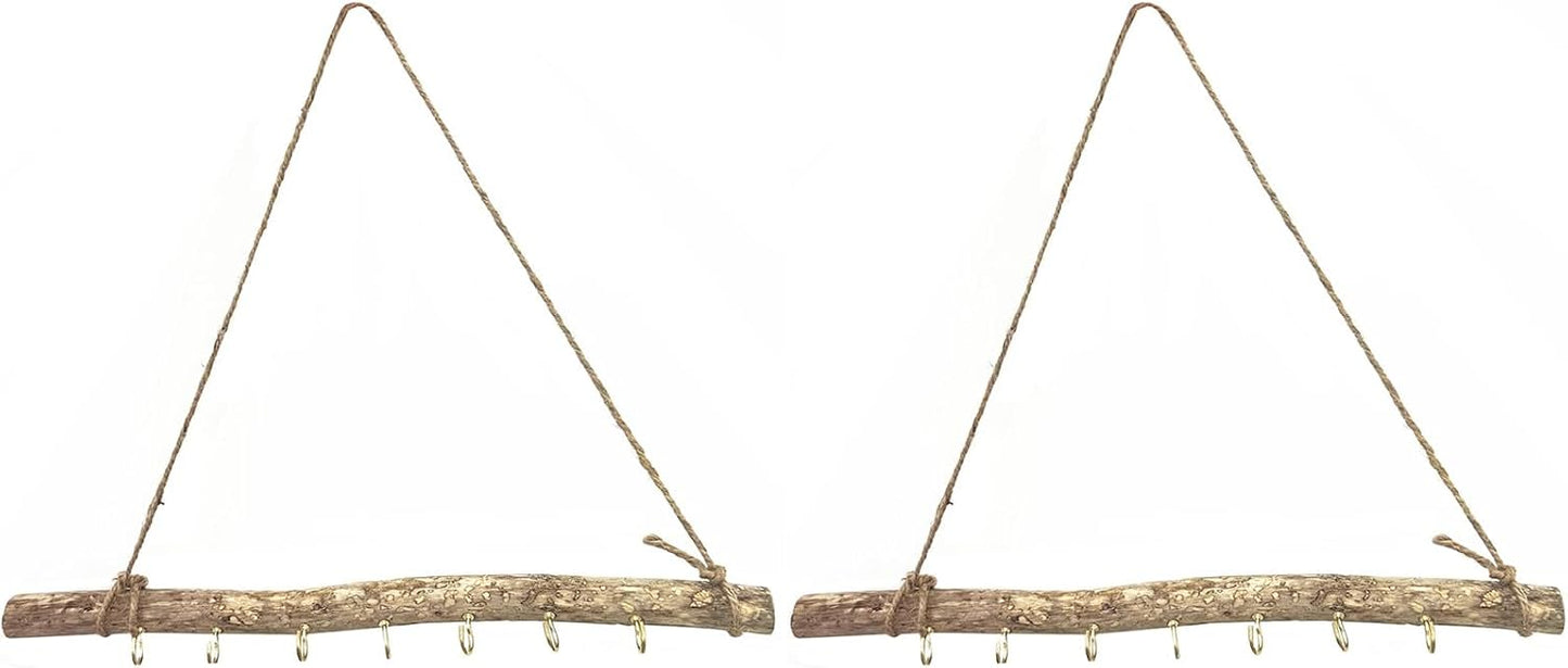 2 Estantes Flotantes Pared para Llaves y Sombreros