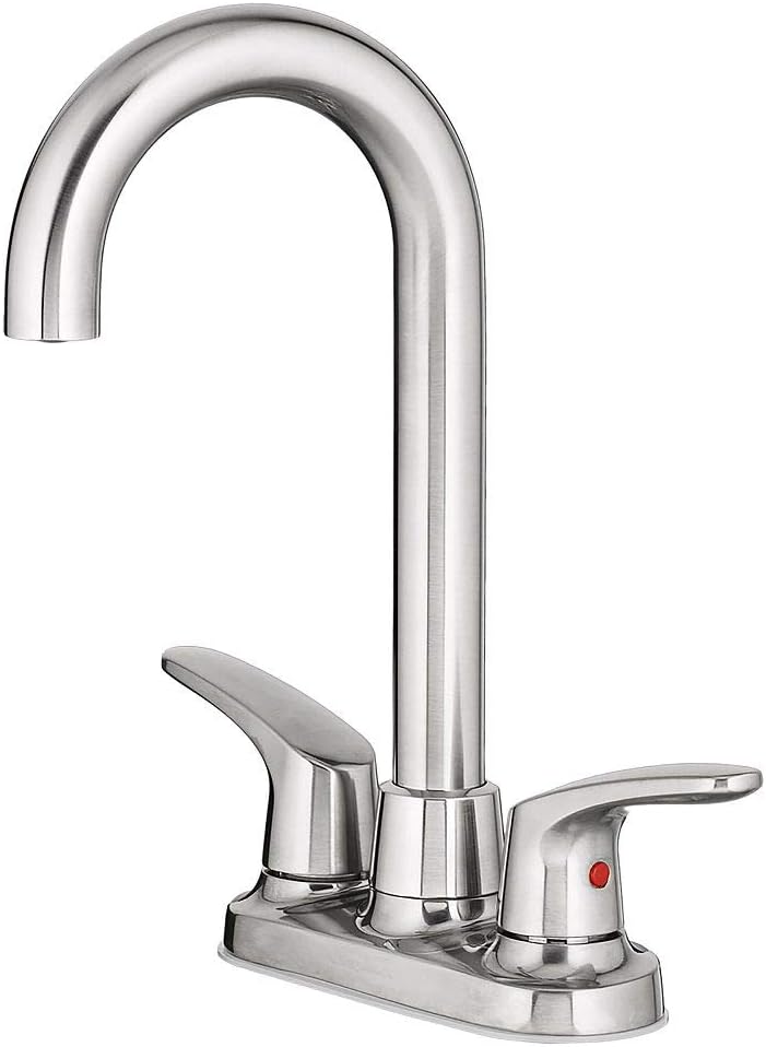 Grifo de barra dos manijas acero inox
