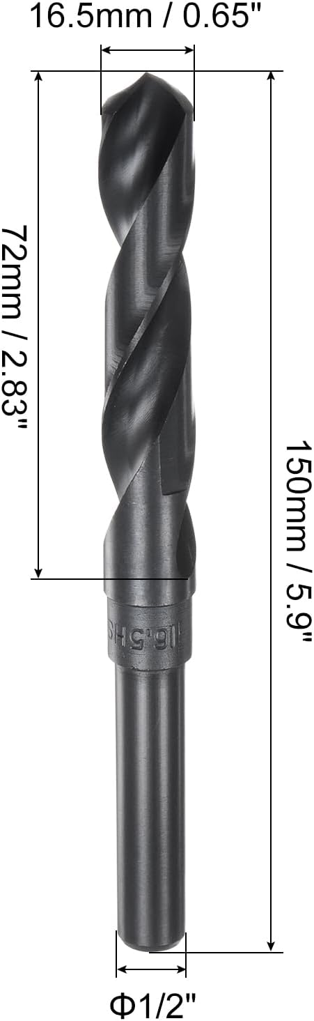 Brocas HSS óxido negro 0.650pulg 2 pzas para acero inox