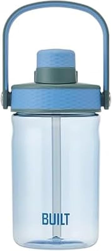 Botella vidrio mar 16oz Tritan duradero tapa 2en1 sin BPA