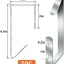 4 Clips Acero Inox para Cortinas Caravana Soportes Laterales