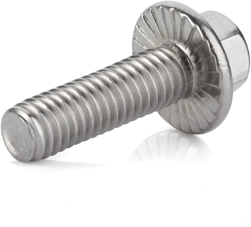 Tornillos hex con brida M8 acero inox 18-8 20uds
