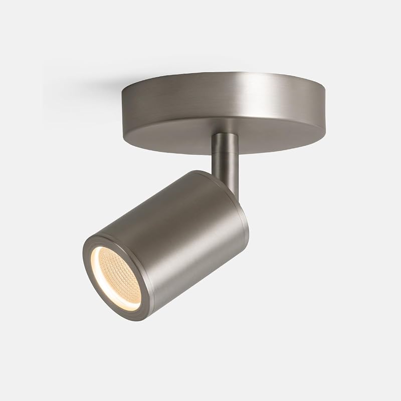 Foco LED ajustable 350° níquel cepillado sala dormitorio