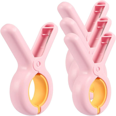 Clips para sillas playa 4 pzas rosa brillante soporte agarre fuerte