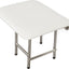 Asiento ducha plegable 24x15" cojín blanco pared patas ADA