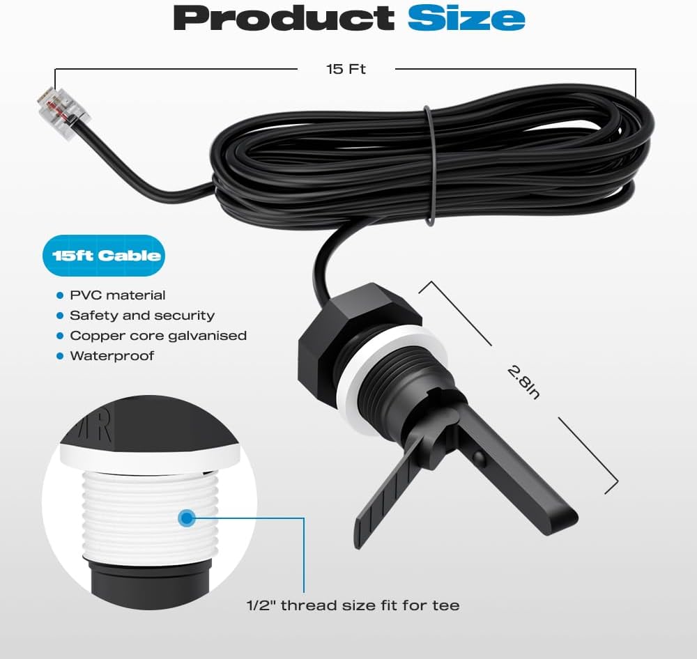 Interruptor flujo para sistema sal Hayward Goldline 15"