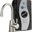 Dispensador agua caliente grifo níquel tanque acero inox