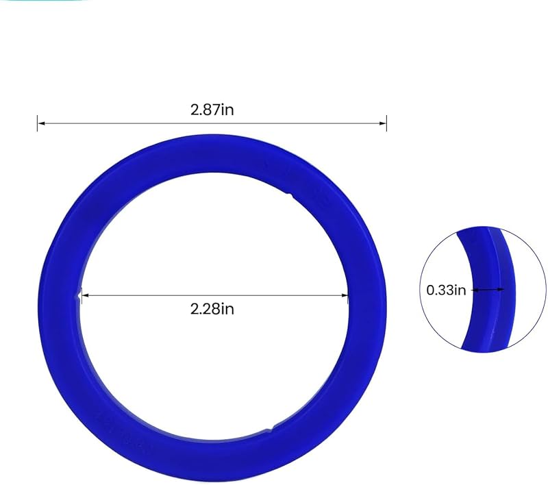 2 Pzas Sello Grupo Cafetera Gaggia E61 E98 Silicona 0.335pulg Azul