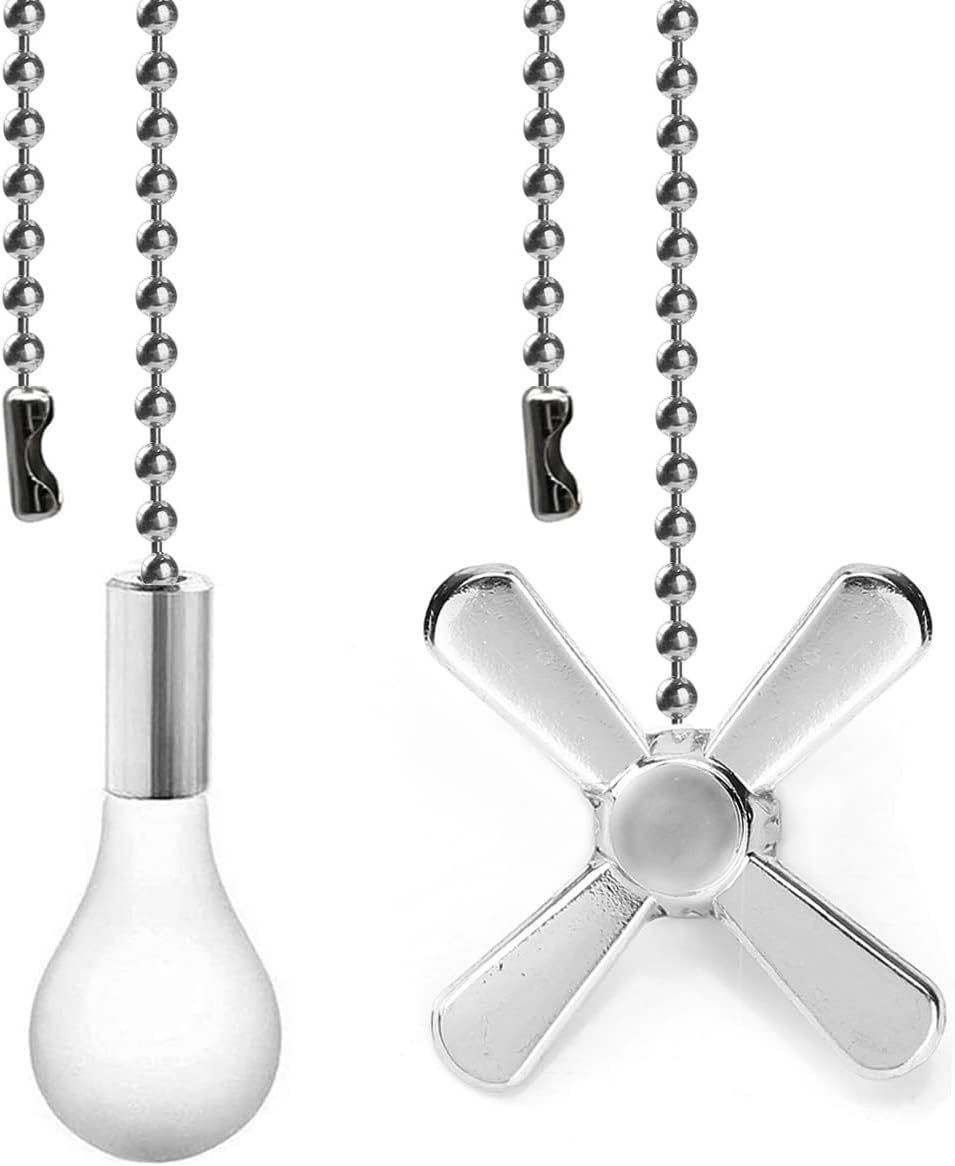 Juego cadena ventilador techo 13.6pulg interruptor luz