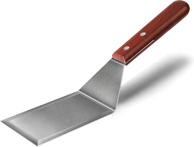 Espátula metal para sartén hierro fundido acero inox