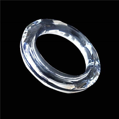 6 Pzas Anillos Candelabro Cristal Colgante