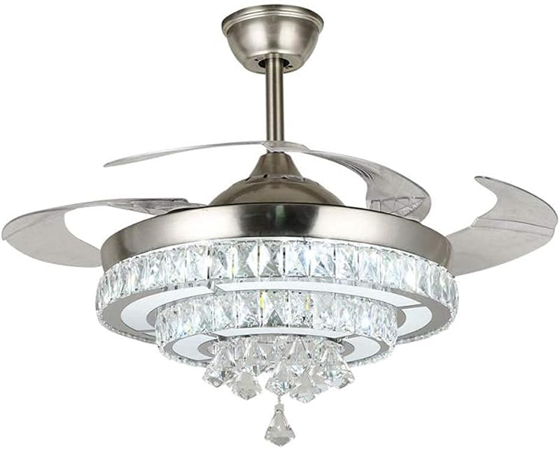 Ventilador techo retráctil 42" mando candelabros LED