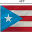 Bandera Puerto Rico 4x6ft poliéster doble costura