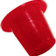 Tapón cónico plástico rojo pack 200
