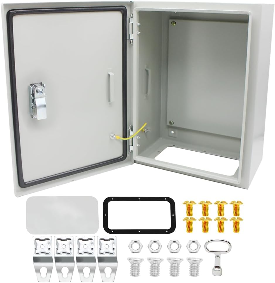 Caja conexiones eléctricas exterior 16x12x8pulg metal