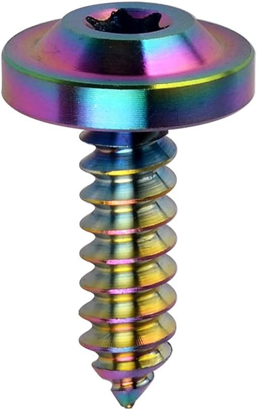 Tornillos autorroscantes titanio M4 M5 Torx motocicleta 4 pzas