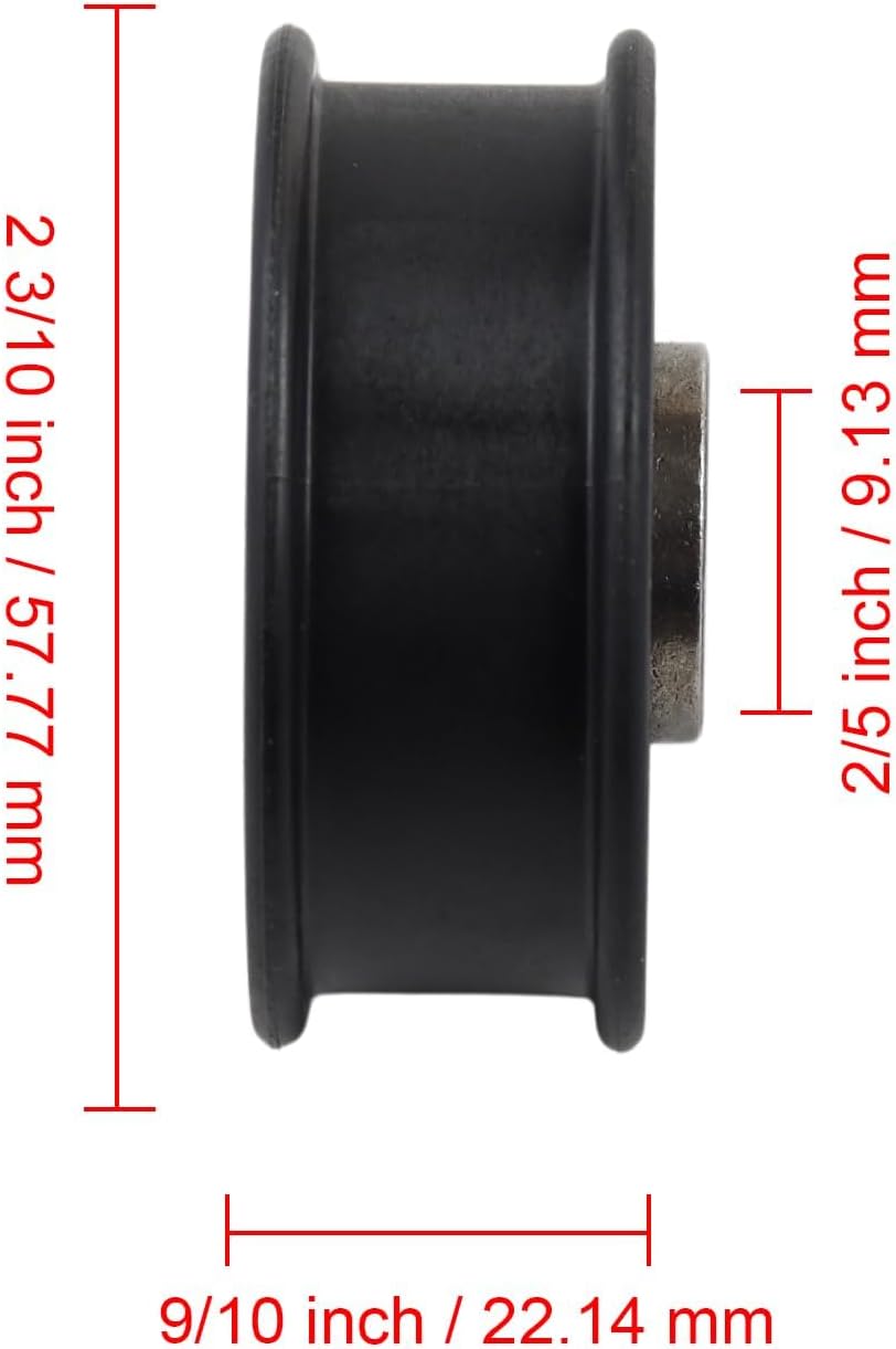 Polea tensora plana 2" comp Hustler Raptor SD 36.6"