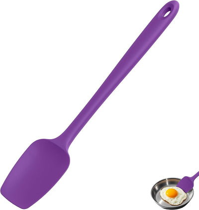 Espátula silicona 14pulg antiadherente hornear servir morado