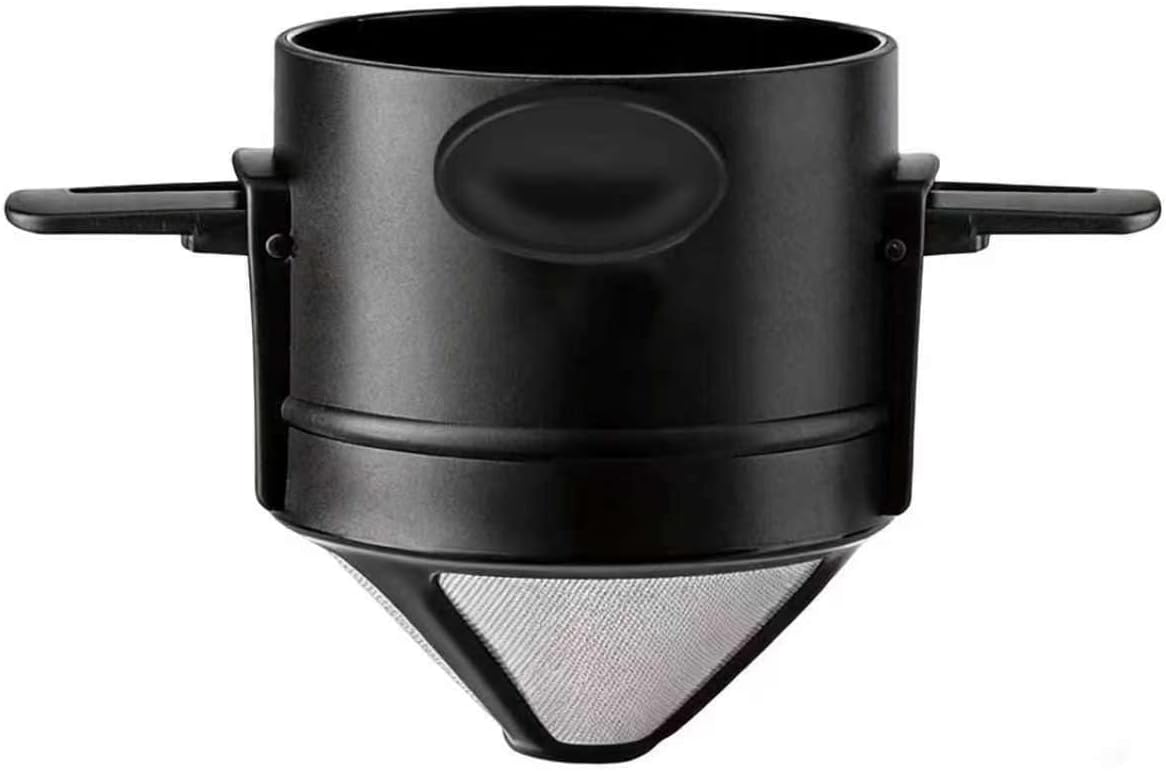 Cafetera para verter filtro acero inox plegable sin papel