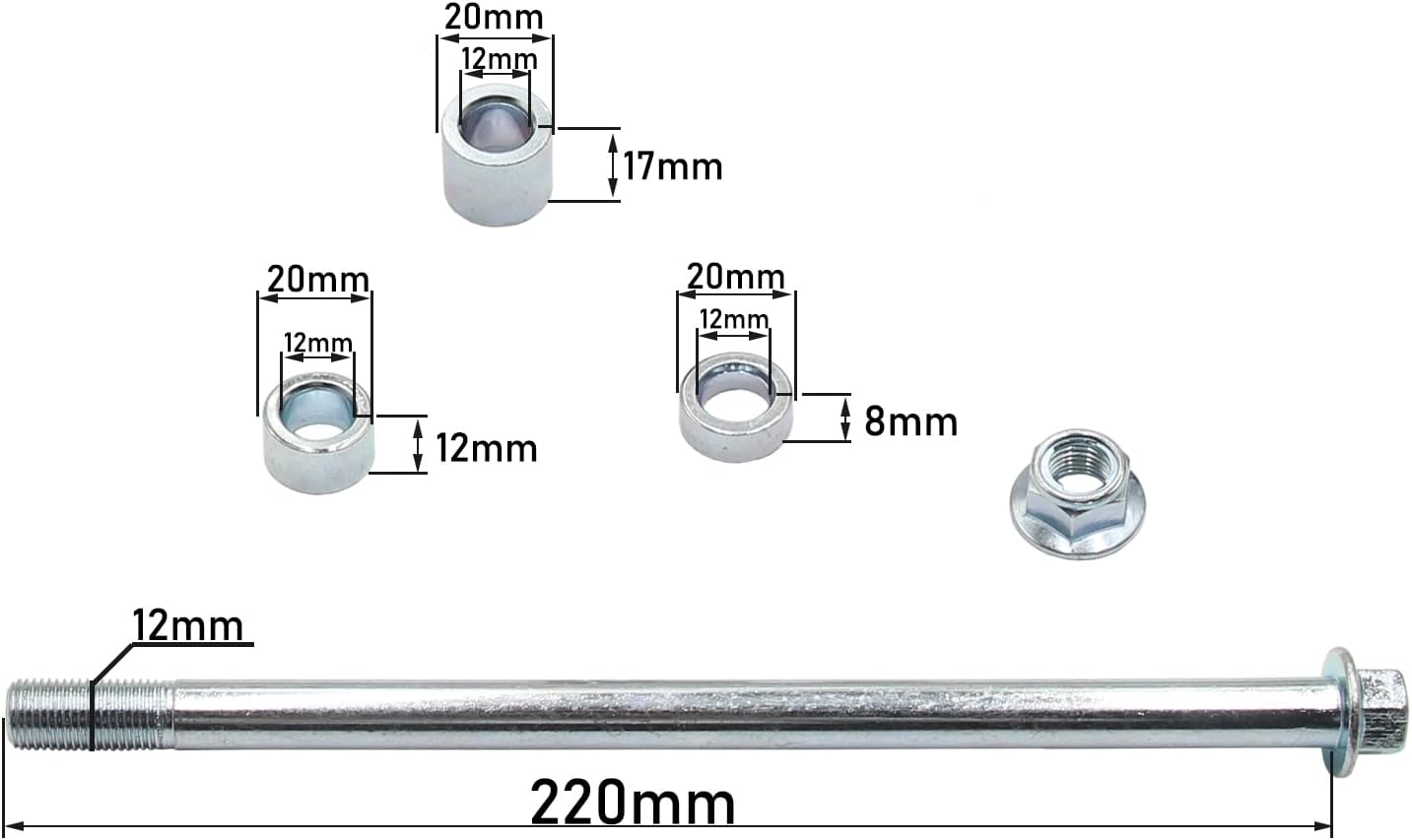 Llanta trasera eje 12mm para XR50 CRF50