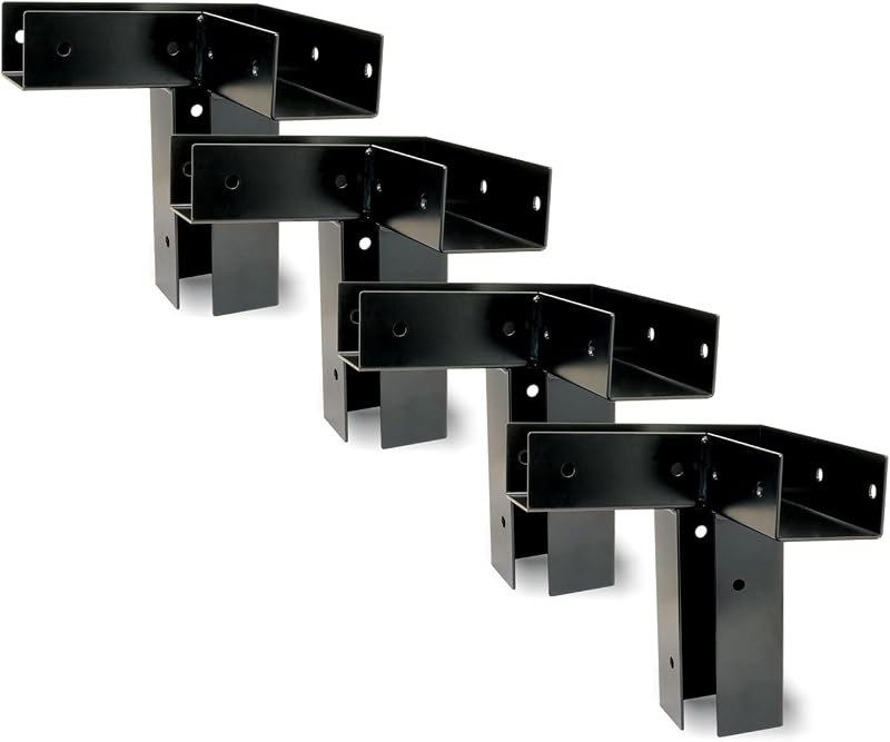 Soporte plataforma acero polvo 11 pack 4 para viga 4x4