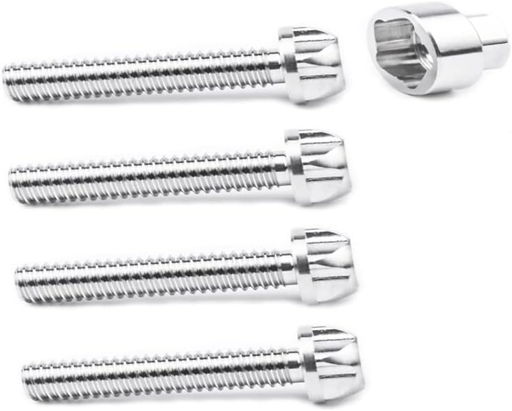Tornillos M8 acero inox antirrobo para toldo bicicleta