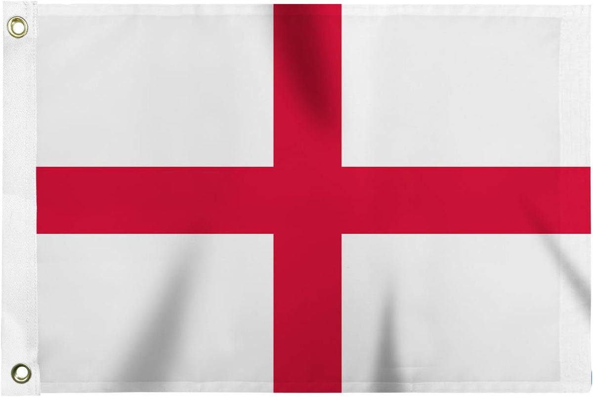 Bandera Inglaterra 12x18pulg para barco con ojales latón