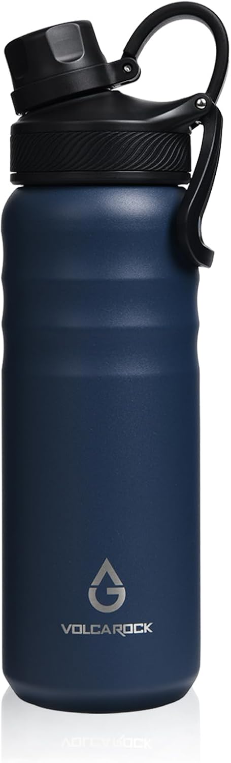 Botella agua deportiva acero inox 24oz azul marino